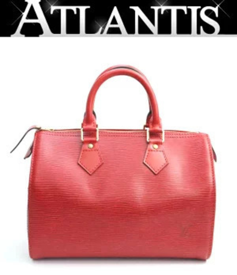 Louis Vuitton Speedy Boston Bag Handbag Epi Castilian Red